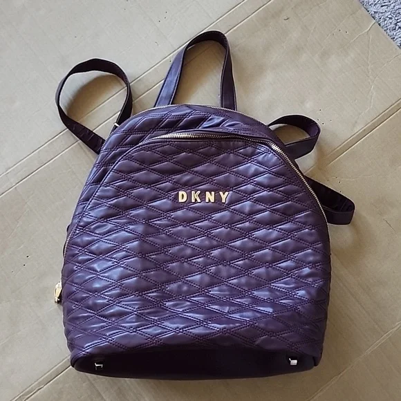 Dkny | Bags | Dkny Allure Burgundy Quilted Backpack | Poshmark display picture 3